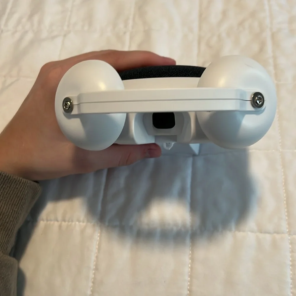 Google nest mini 2nd generation, with alarm clock case.
